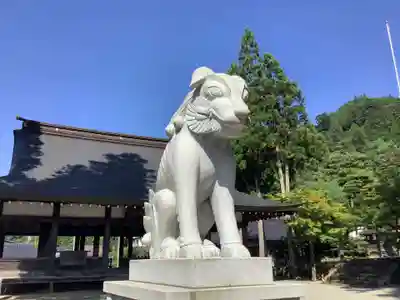 飛驒一宮水無神社の狛犬