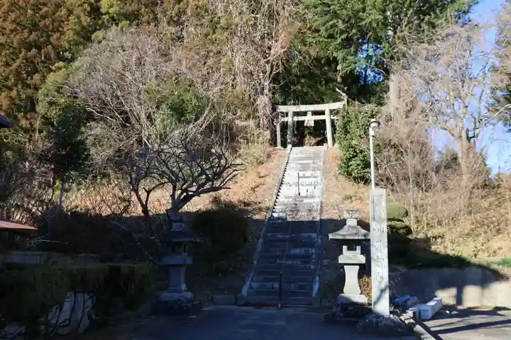 油井神社の景色