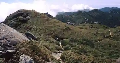 益救神社奥宮の景色