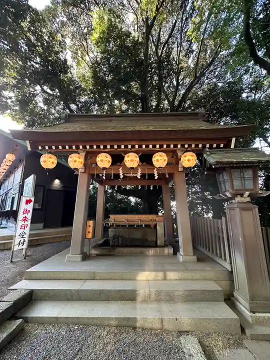検見川神社の手水舎