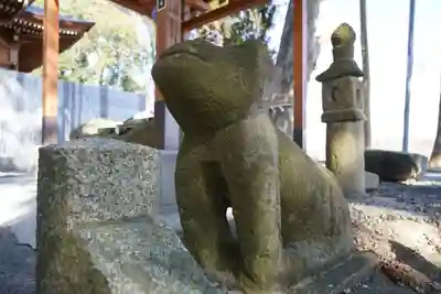 阿久津「田村神社」(郡山市阿久津町)旧社名:伊豆箱根三嶋三社の狛犬