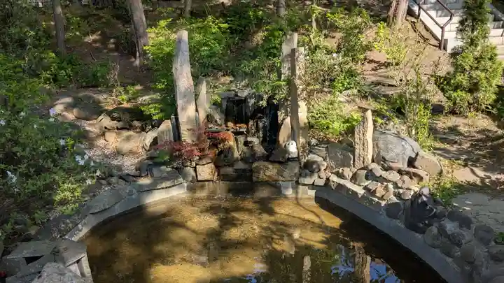上川神社の庭園
