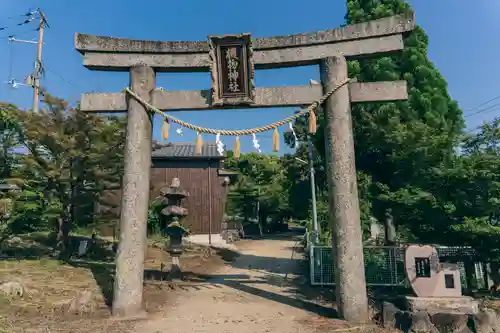 機物神社の鳥居