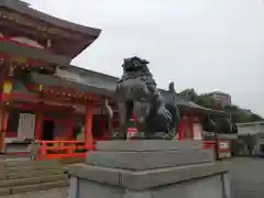 五社神社　諏訪神社の狛犬