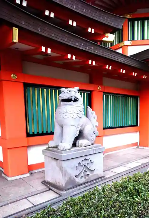千葉神社の狛犬