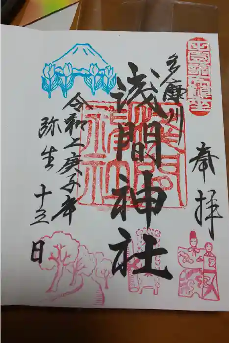 多摩川浅間神社の御朱印