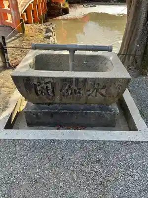 白水阿弥陀堂の手水舎