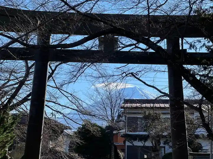 冨士御室浅間神社の鳥居