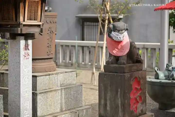 元郷氷川神社の狛犬