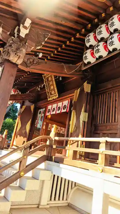 中野沼袋氷川神社の本殿・本堂