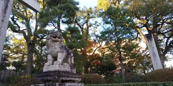 敷地神社(わら天神宮)の狛犬
