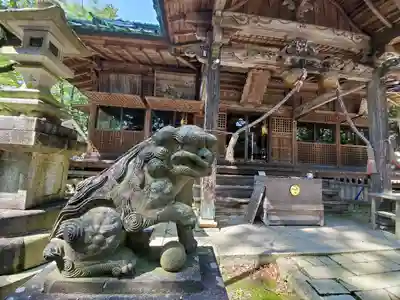安達太良神社の狛犬