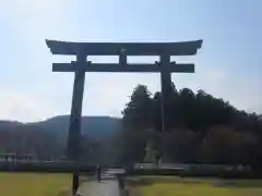 大斎原（熊野本宮大社旧社地）の鳥居