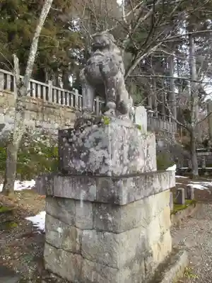 戸隠神社中社の狛犬