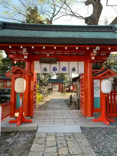 生島足島神社の山門