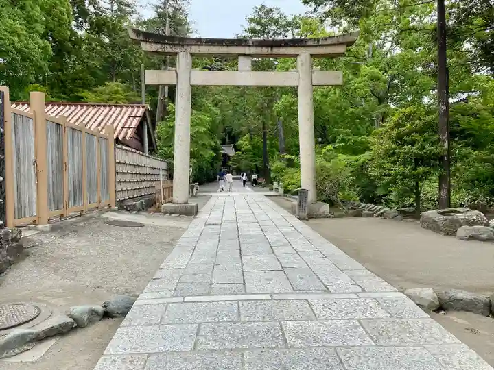 白旗神社の鳥居