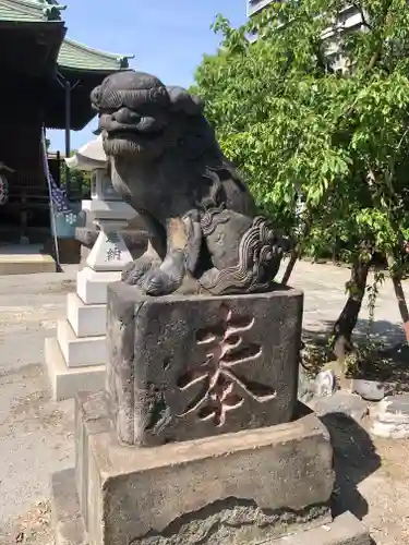 胡録神社の狛犬