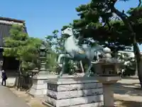 放生津八幡宮の狛犬