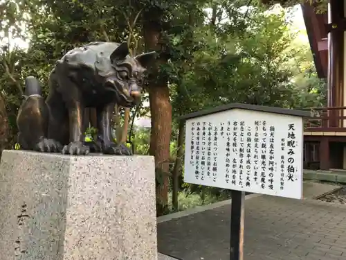 稲毛神社の狛犬