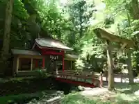 関口不動尊奥宮の鳥居