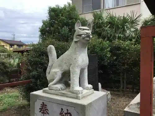 別雷神社稲荷神社の狛犬