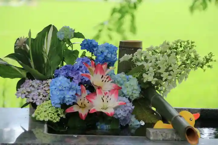 高司神社〜むすびの神の鎮まる社〜の手水舎