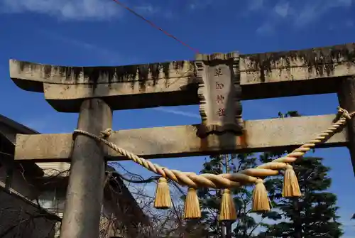 草加神社の鳥居