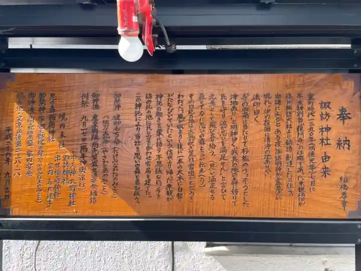 諏訪神社の歴史