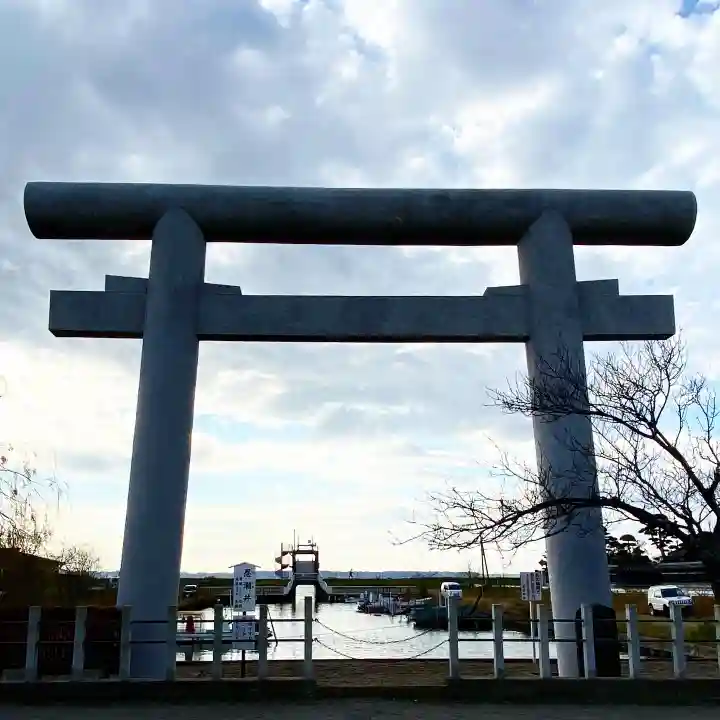 息栖神社の鳥居