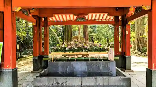 武蔵一宮氷川神社の手水