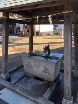 子守神社の手水舎