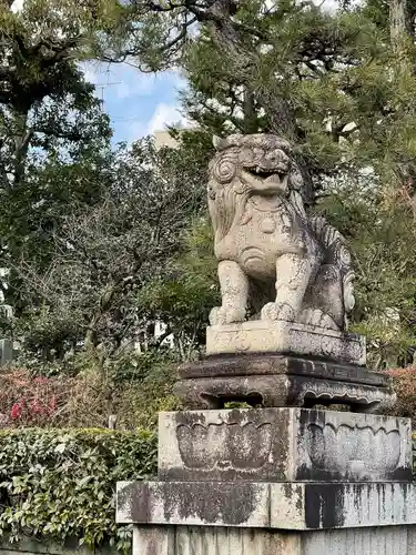 敷地神社（わら天神宮）の狛犬