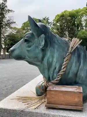 国安天満神社の像