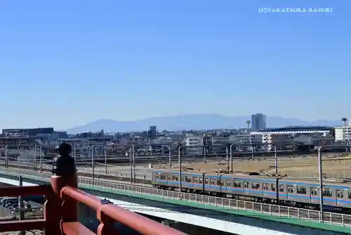 多摩川浅間神社の景色