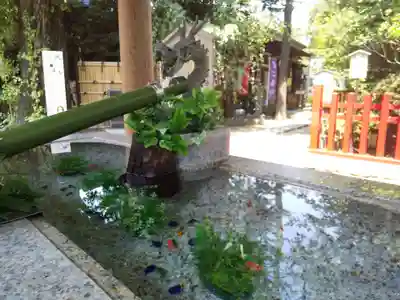 新田神社の手水舎