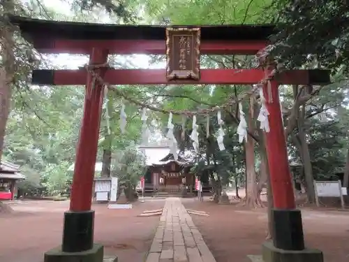 氷川女體神社の鳥居