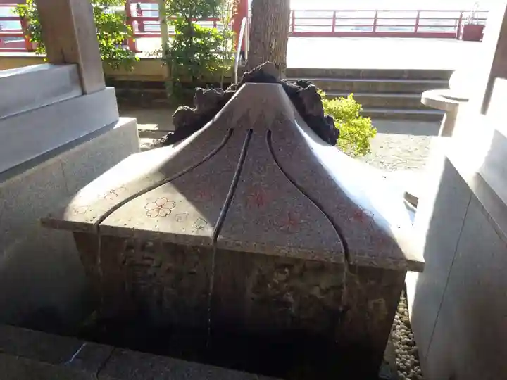 多摩川浅間神社の手水舎