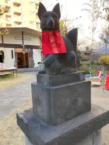 千束稲荷神社の狛犬