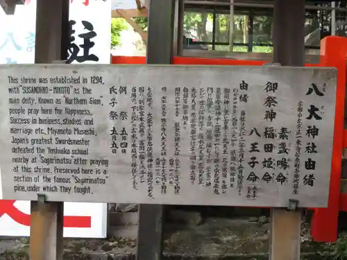 八大神社の歴史