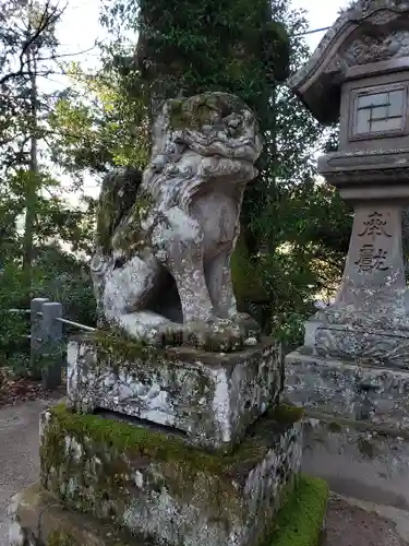 玉作湯神社の狛犬