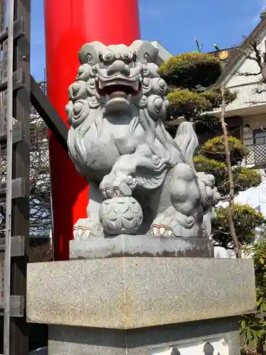 武州柿生琴平神社の狛犬