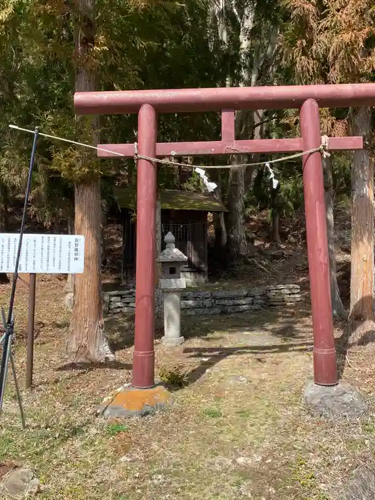 安智羅神社(松尾古城跡)の鳥居