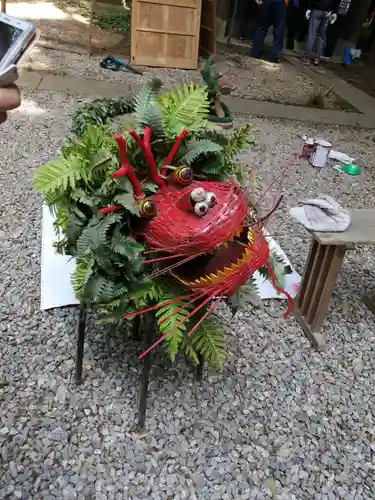 間々田八幡宮の狛犬