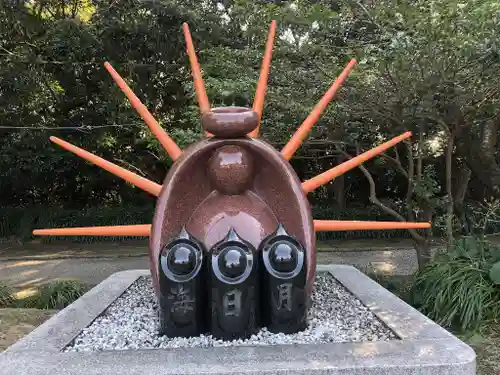 江田神社の像