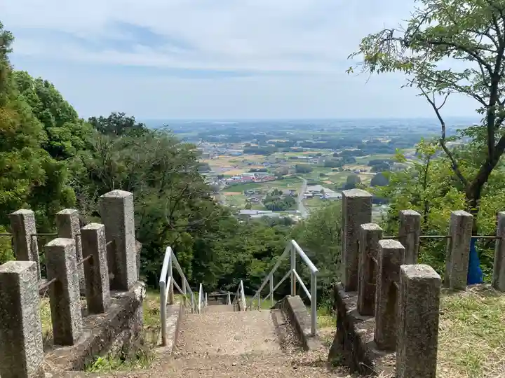 三毳神社(奥宮)の景色