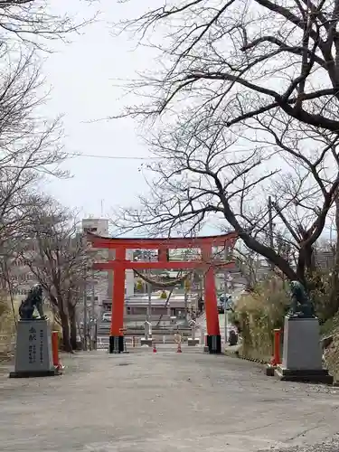 虻田神社の鳥居