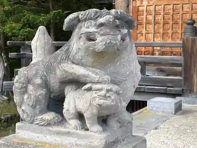 相馬妙見宮　大上川神社の狛犬