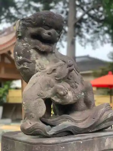 中野沼袋氷川神社の狛犬