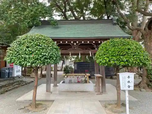 前鳥神社の手水舎