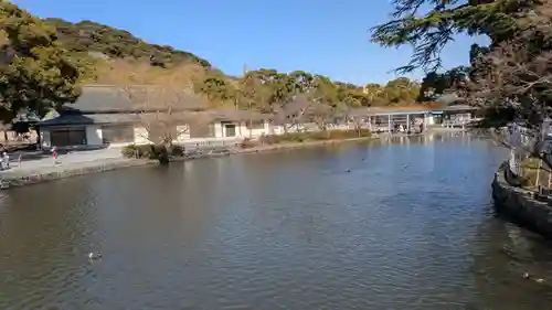 旗上弁財天社の景色